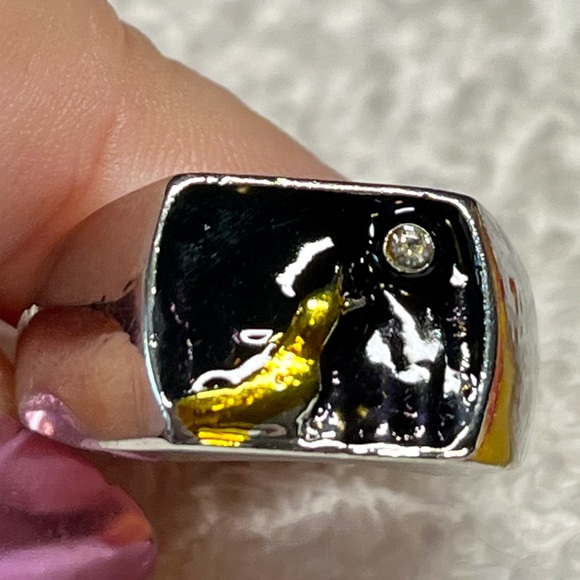 Howling wolf mens ring - Picture 3 of 6